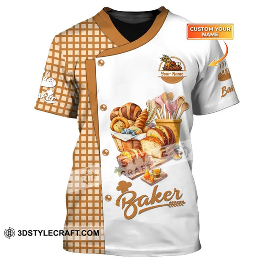 Unisex Shirt, Custom Name Bakery Shirt, Baker Shirt, Bakery Chef, Baking Lovers Gift style option 1