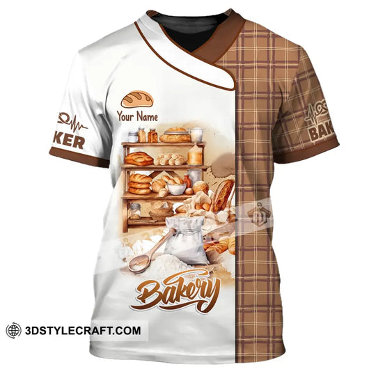 Unisex Shirt, Custom Name Bakery Shirt, Bakery Chef Shirt, Bakers Gift style option 2