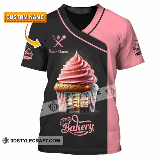 Unisex Shirt Custom Name Bakery Chef Shop T-Shirt Bakers Gift T-Shirt
