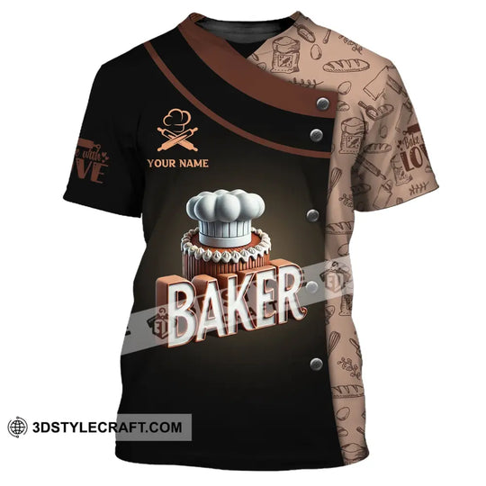 Unisex Shirt, Custom Name Bakery Shirt, Bakery Chef, Bakery Shop T-Shirt, Bakers Gift style option 2