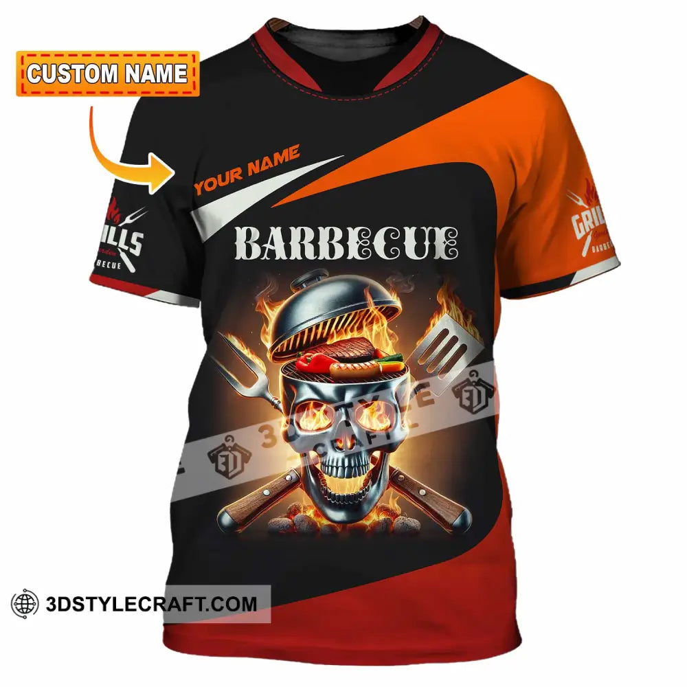 Unisex Shirt Custom Name Barbecue Love Long Sleeve T-Shirt