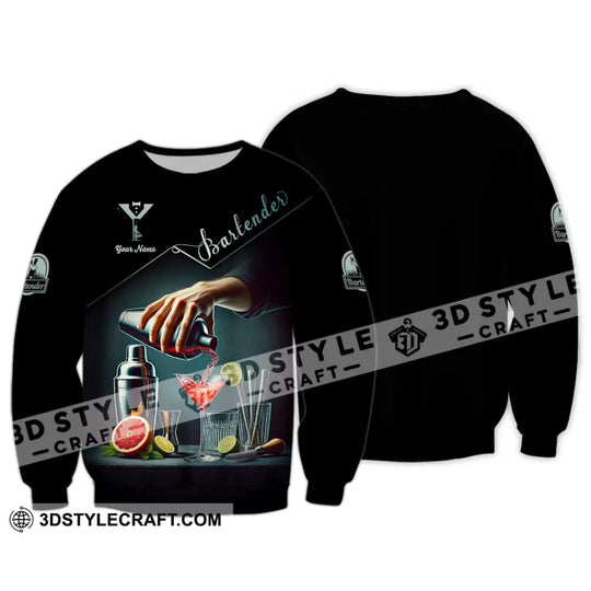 Unisex Shirt, Custom Name Bartender Shirt, Bartender Gift style option 4
