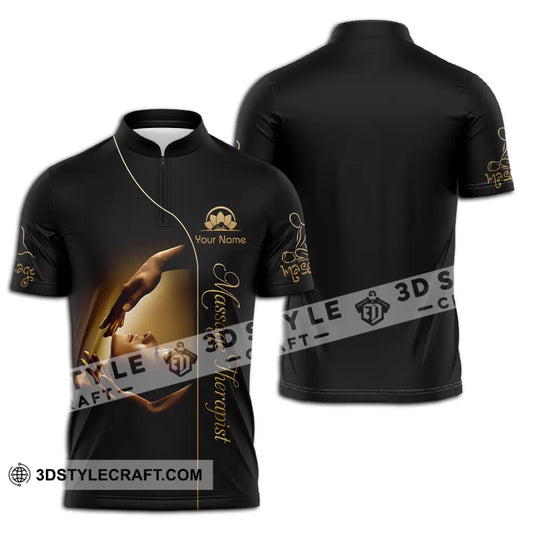 Unisex Shirt - Custom Name Basic Shirt, Massage Therapist style option 2