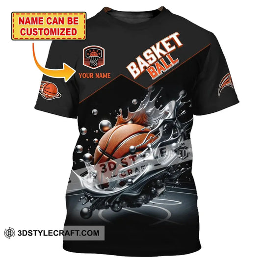 Unisex Shirt, Custom Name Basketball Shirt, Basketball Club Uniform, Basketball T-Shirt style option 1