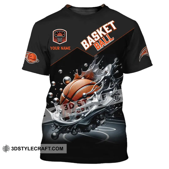Unisex Shirt, Custom Name Basketball Shirt, Basketball Club Uniform, Basketball T-Shirt style option 3