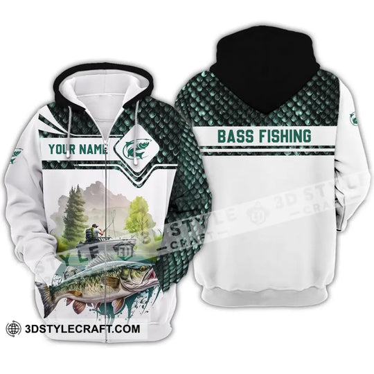 Unisex Shirt - Custom Name Bass Fishing Lake Shirt style option 4