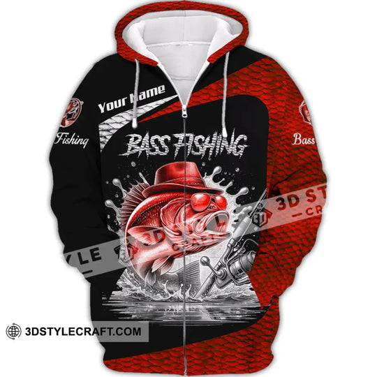Unisex Shirt, Custom Name Bass Fishing Shirt, Fishing Lover Shirt, Bass Fishing Hoodie Shirt Polo Long Sleeve style option 3