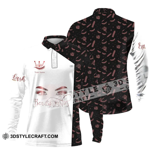 Unisex Shirt - Custom Name Beauty Lashes Shirt style option 3