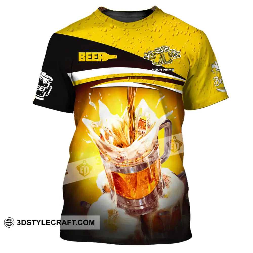 Unisex Shirt Custom Name Beer Lover T-Shirt / S T-Shirt