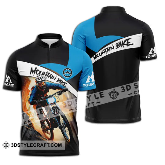 Unisex Shirt - Custom Name Biker Shirt For Mountain Bike Player Racing style option 2