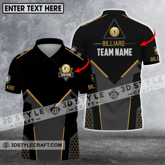 Unisex Shirt - Custom Name Shirt - Billiard Team Name Shirt style option 1