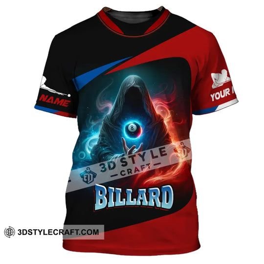 Unisex Shirt, Custom Name Billiards T-Shirt, Billiards Polo, Shirt For Billiards Lovers style option 2