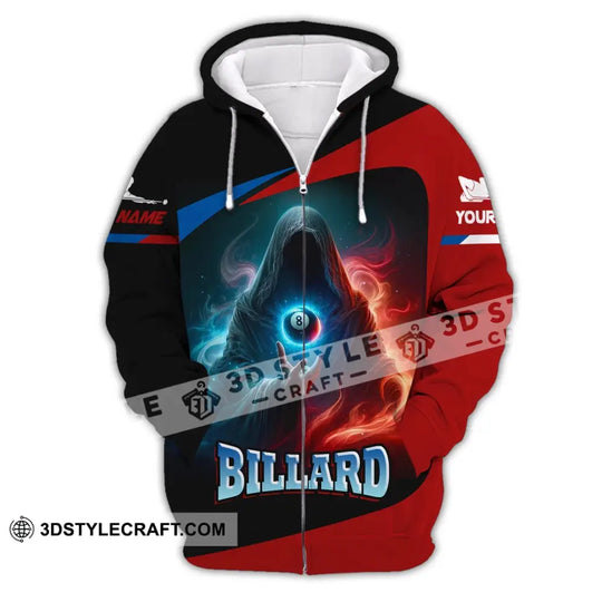 Unisex Shirt, Custom Name Billiards T-Shirt, Billiards Polo, Shirt For Billiards Lovers style option 3