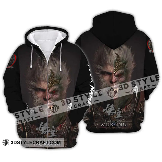 Unisex Shirt - Custom Name Black Myth Wukong Shirt Contrast style option 2