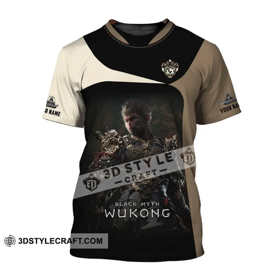 Unisex Shirt, Custom Name Black Myth Wukong Shirt, Black Myth Wukong Polo Long Sleeve, Gift for Game Lover style option 2
