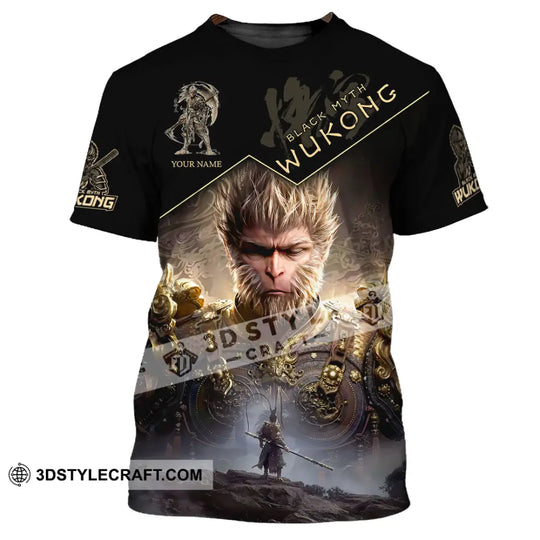 Unisex Shirt, Custom Name Black Myth Wukong Shirt, Wukong T-Shirt Hoodie Long Sleeve Shirt style option 2