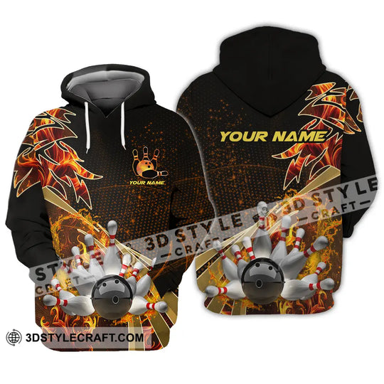 Unisex Shirt - Custom Name Shirt Bowling Player style option 4