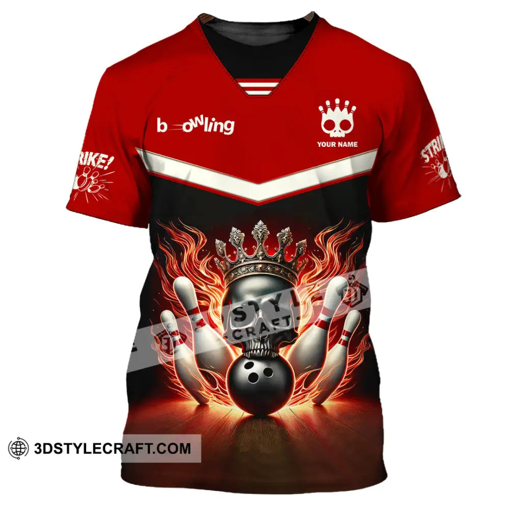 Unisex Shirt Custom Name Bowling Polo Long Sleeve T-Shirt / S T-Shirt