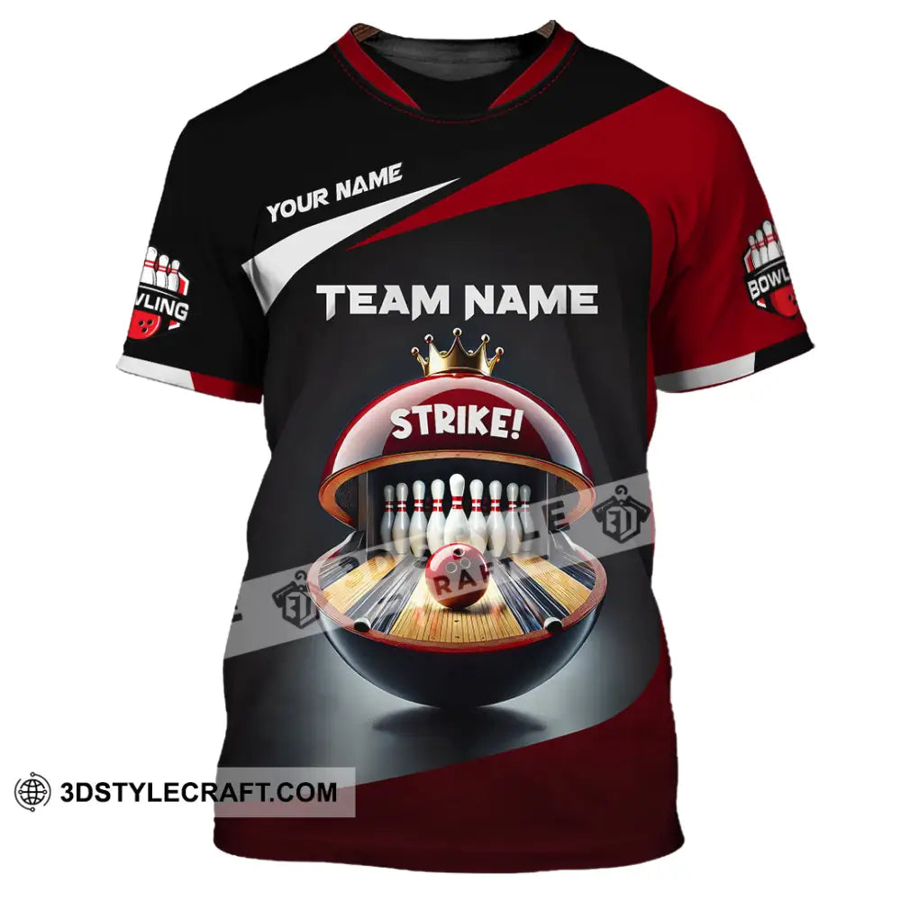 Unisex Shirt Custom Name Bowling Polo Long Sleeve T-Shirt / S T-Shirt