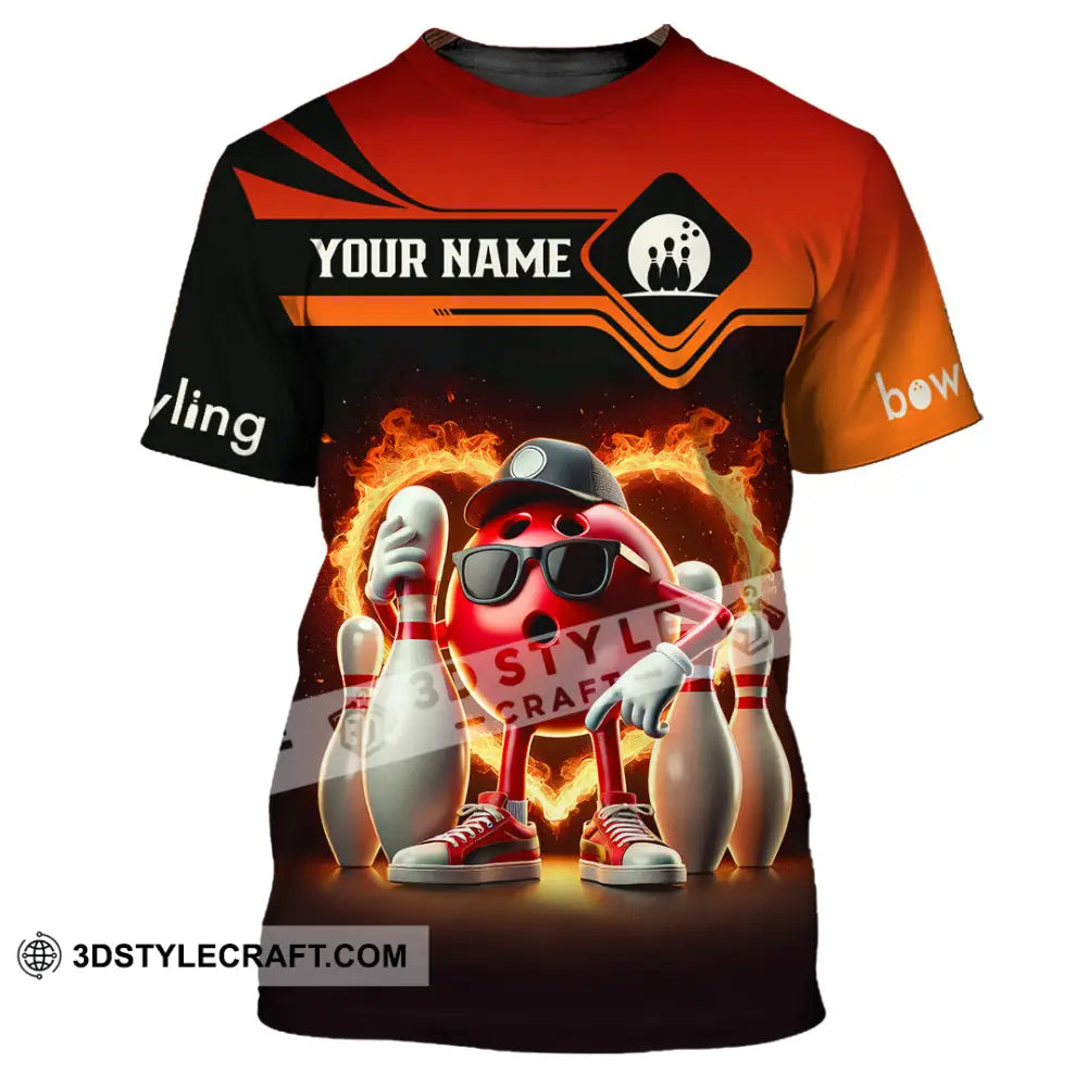 Unisex Shirt Custom Name Bowling Polo Long Sleeve T-Shirt / S T-Shirt