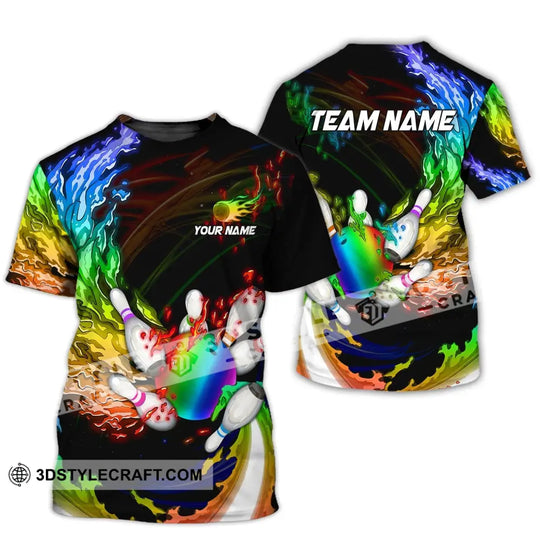 Unisex Shirt, Custom Name Bowling Polo Shirt, Bowling T-Shirt, Bowling Hoodie Long Sleeve Shirt style option 3
