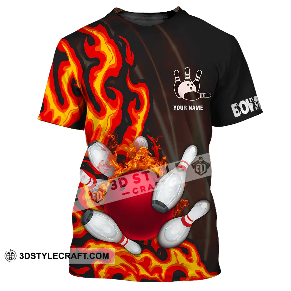 Unisex Shirt - Custom Name Bowling T-Shirt / S T-Shirt