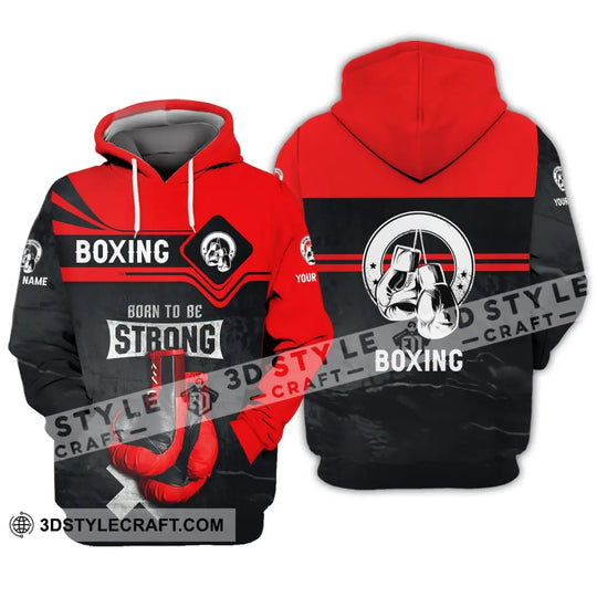 Unisex Shirt - Custom Name Shirt - Boxing Born To Be Strong style option 3