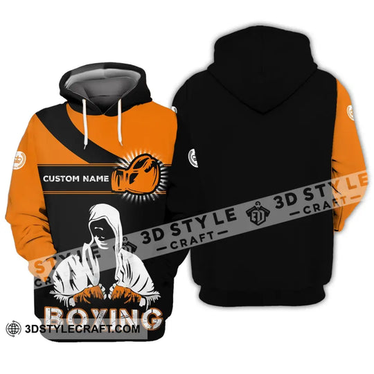 Unisex Shirt - Custom Name Boxing Shirt - Gift For Boxing Lover Unisex Shirt style option 3