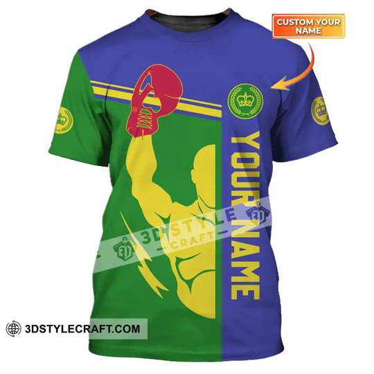 Unisex Shirt - Custom Name Boxing Shirt - Gift For Boxing Lover style option 1