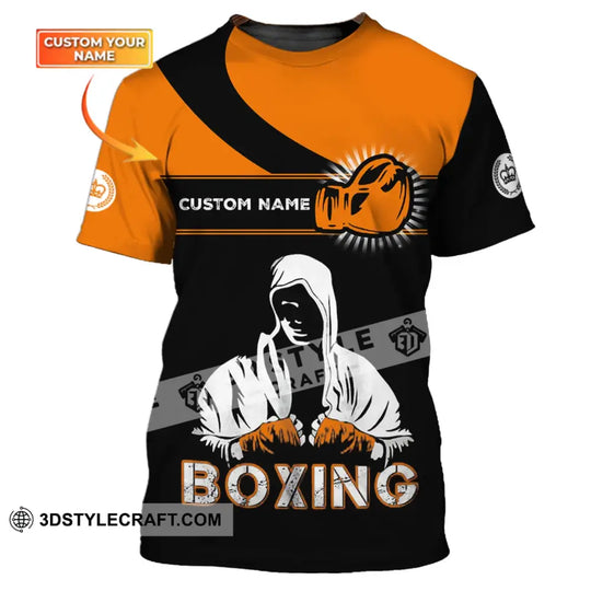 Unisex Shirt - Custom Name Boxing Shirt - Gift For Boxing Lover Unisex Shirt style option 1