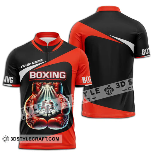 Unisex Shirt - Custom Name Boxing Shirt, Boxing Gloves style option 3
