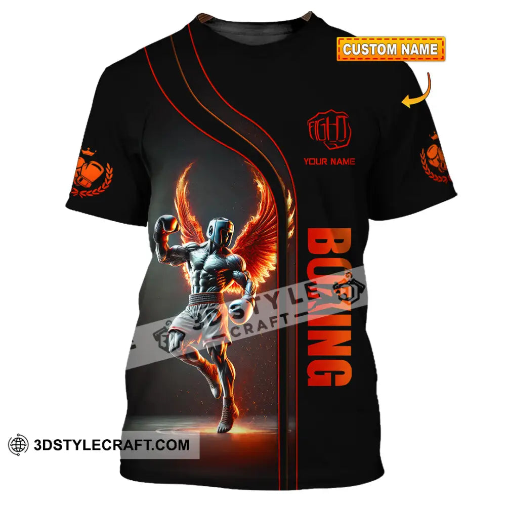 Unisex Shirt Custom Name Boxing Long Sleeve T-Shirt T-Shirt