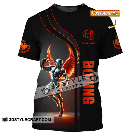 Unisex Shirt, Custom Name Boxing Shirt, Boxing Long Sleeve, Boxing T-Shirt style option 1