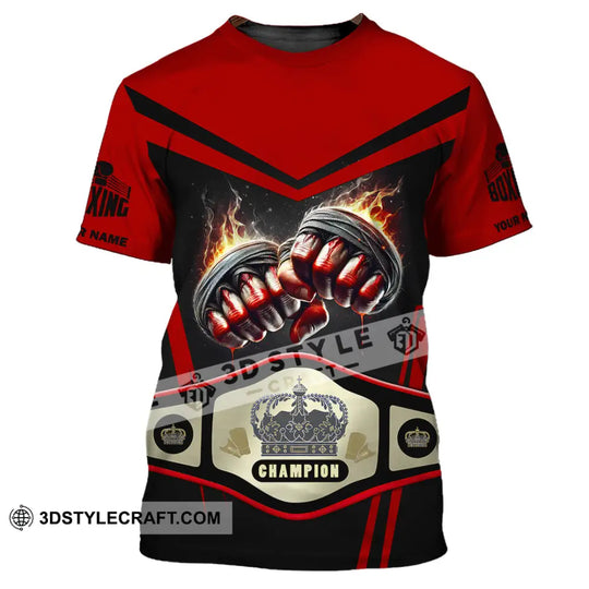 Unisex Shirt, Custom Name Boxing Shirt, Boxing Long Sleeve, Boxing T-Shirt style option 2