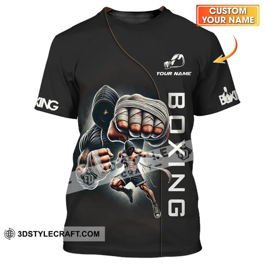 Unisex Shirt - Custom Name Boxing Lover Shirt, Boxing King style option 1