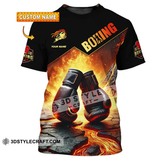 Unisex Shirt, Custom Name Boxing Shirt, Boxing Lover Polo Long Sleeve Shirt, Boxing Gift style option 1