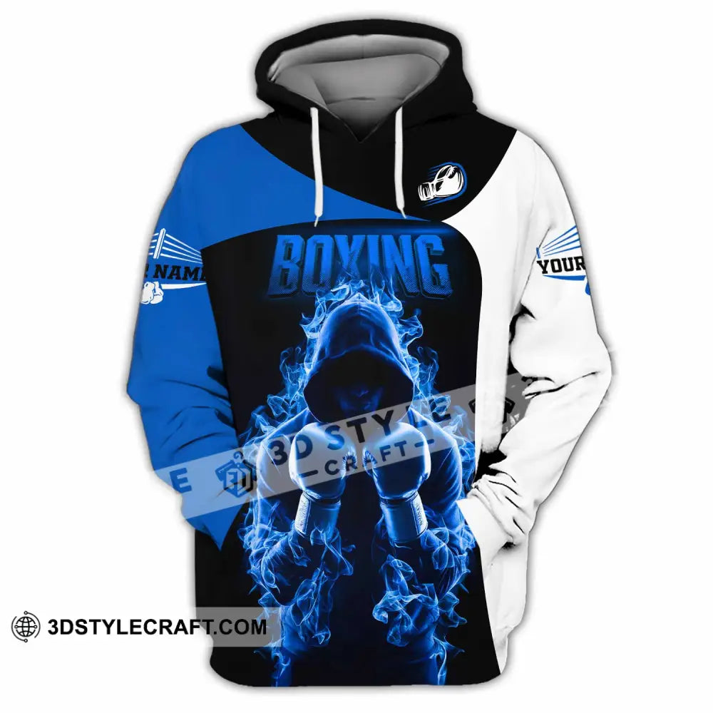 Unisex Shirt Custom Name Boxing Lover T-Shirt Gift Hoodie / S T-Shirt