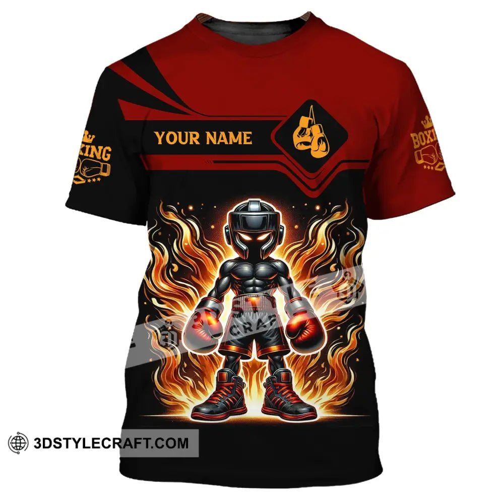 Unisex Shirt Custom Name Boxing Lover T-Shirt Gift / S T-Shirt