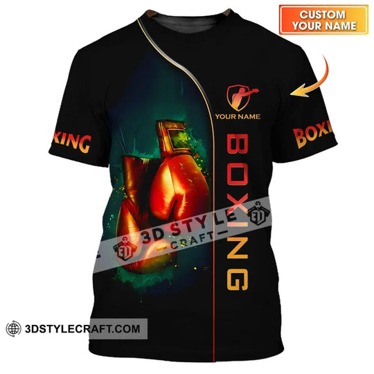 Unisex Shirt - Custom Name Boxing, Boxing Lover Shirt style option 1