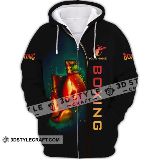 Unisex Shirt - Custom Name Boxing, Boxing Lover Shirt style option 3