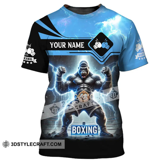 Unisex Shirt, Custom Name Boxing Shirt, Boxing Polo Long Sleeve, Boxing Love T-Shirt style option 2