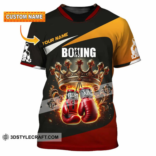 Unisex Shirt Custom Name Boxing Polo Long Sleeve T-Shirt