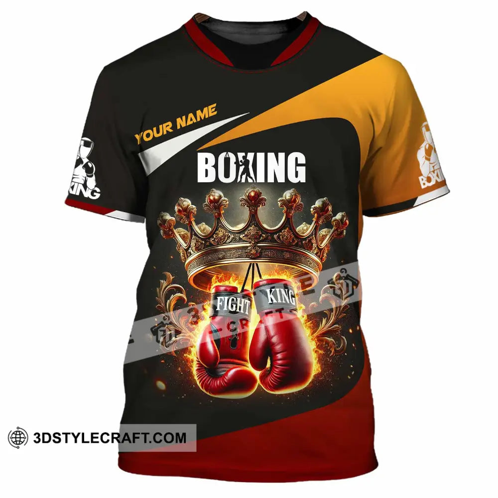 Unisex Shirt Custom Name Boxing Polo Long Sleeve T-Shirt / S T-Shirt