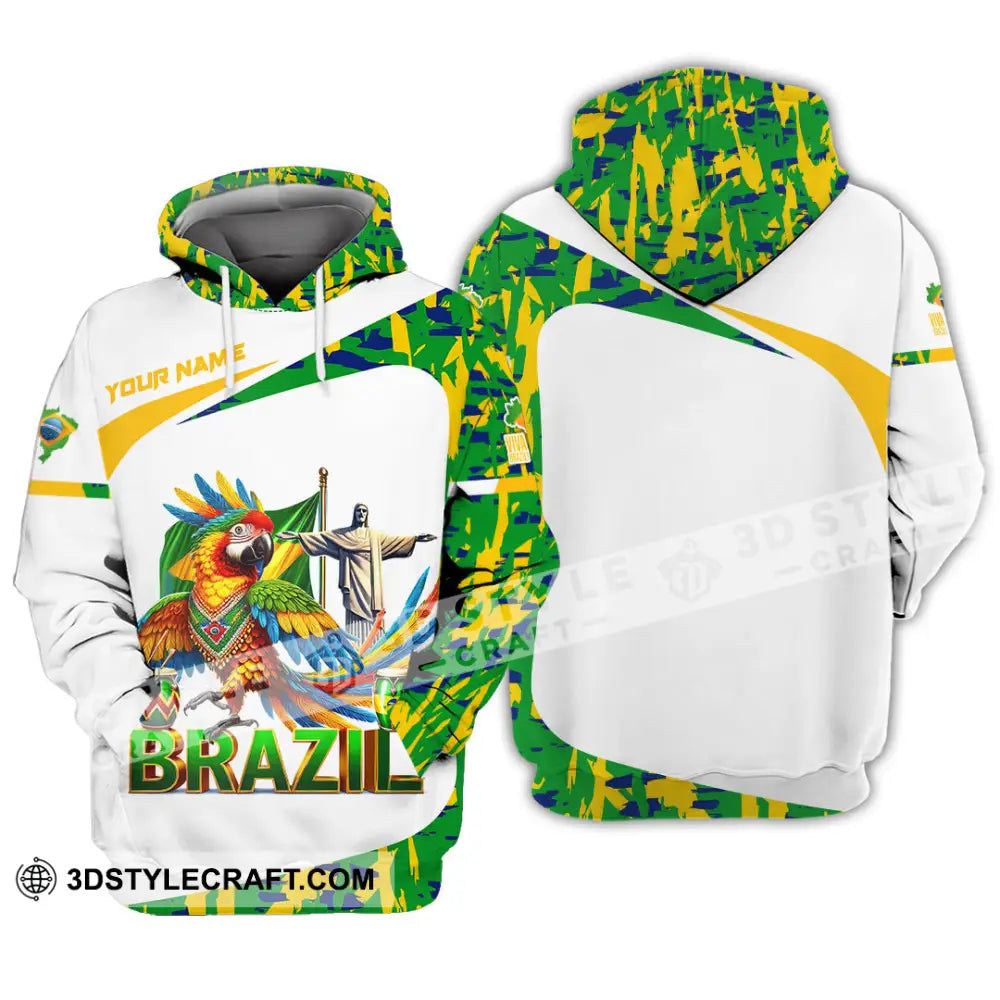 Unisex Shirt Custom Name Brazil Gift For Lover Hoodie / S T-Shirt