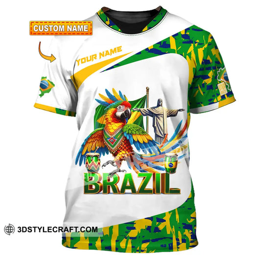 Unisex Shirt Custom Name Brazil Gift For Lover T-Shirt