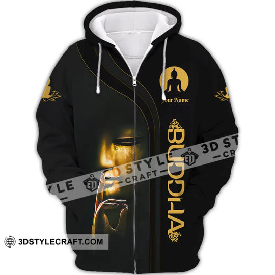 Unisex Shirt, Custom Name Buddha Shirt, Buddha  Polo Long Sleeve, Buddhist T-Shirt style option 3
