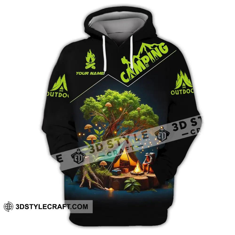 Unisex Shirt Custom Name Camping Gift For Lover Hoodie / S T-Shirt