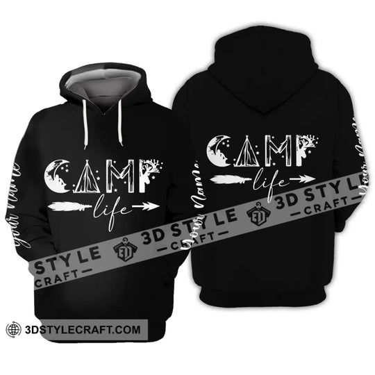 Unisex Shirt - Custom Name Shirt - Camping Shirt, Camping Life, Gift For Camping Lover style option 3