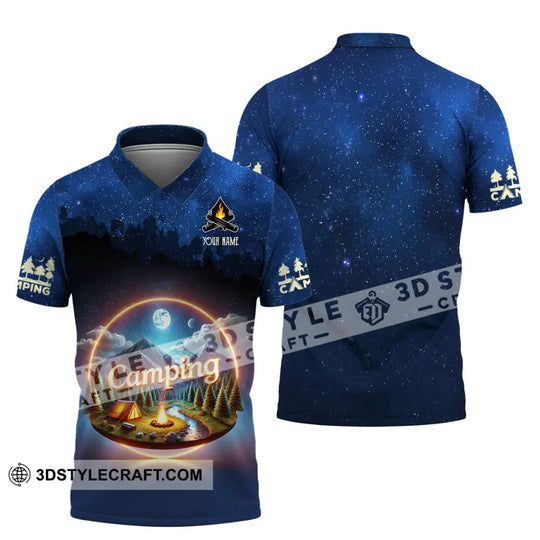 Unisex Shirt, Custom Name Camping Shirt, Camping Team Uniform style option 4