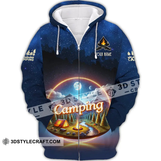 Unisex Shirt, Custom Name Camping Shirt, Camping Team Uniform style option 3